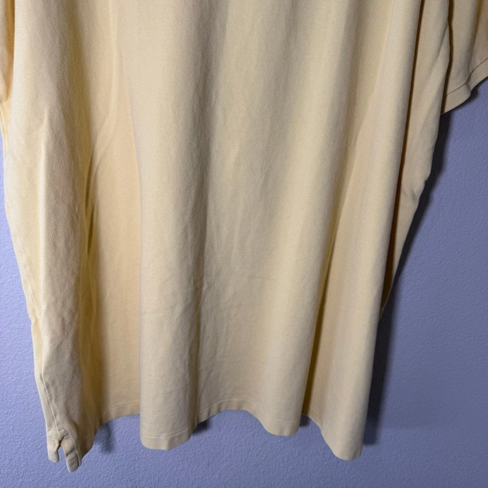 Polo Ralph‎ Lauren Men's XXL Yellow Big Pony Classic Fit Cotton Pique Polo Shirt